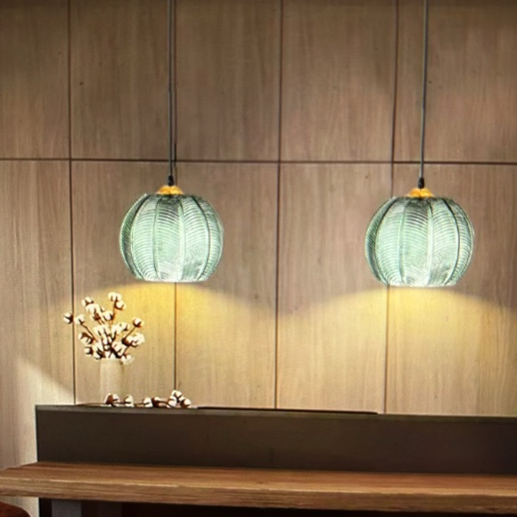 Green Pendant lighting fixture - Picture 1 of 17